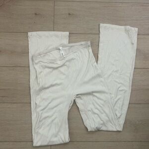 SKIMS white flare pants